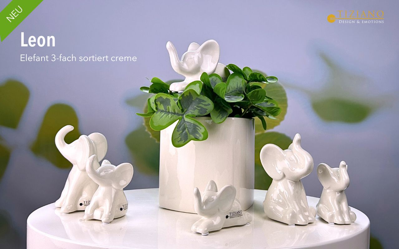 Tiziano Elefant Leon mini new creme