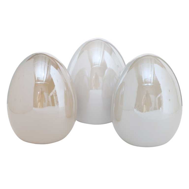 Boltze Ei Lany 13 cm braun, hellbraun, cremeweiß Art. 2008060